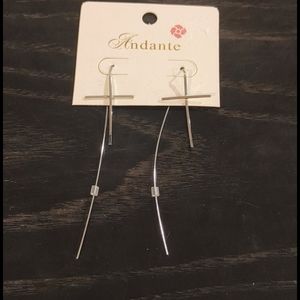 Andante Cross Dangle Earrings